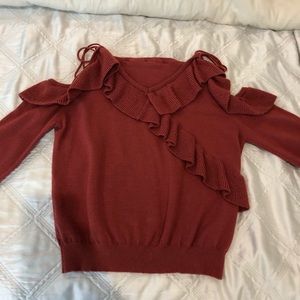 Cut out shoulder Sweater